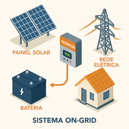 Sistema ON GRID Residencial e Industrial